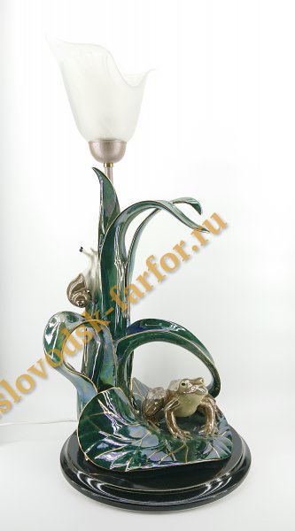 Скульптура светильник "Лягушка"