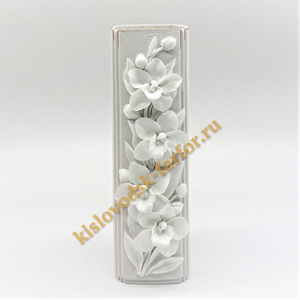 Ваза "Интерьерная" (Орхидеи) Коллекция "Белые цветы"